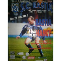 Livret S.C.BASTIA BASTIA NANCY 6ème journée 1° Division 99/2000