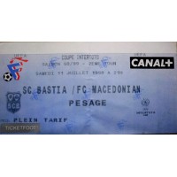 Billet/Ticket 3ème Tour Coupe Intertoto 98/99 SC BASTIA