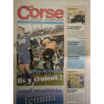 Journal LA CORSE SC BASTIA Finale Coupe de FRANCE 2002