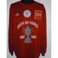 Maillot coupe de FRANCE N°9 ADIDAS 2002-03 (rouge)