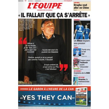 Journal l&#39Equipe 66° année N°21 017 Vendredi 27 janvier 2012