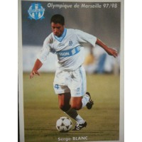 Carte Postale OM lOlympique de Marseille 97/98 Serge BLANC