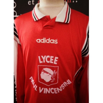 Maillot ADIDAS LYCEE PAUL VINCENSINI porté N°10 taille XL