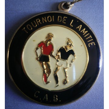 Médaille ancienne TOURNOI de l&#39amitié C.A.B Football CORSE