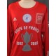 Maillot ADIDAS Coupe de France 2002/03 porté N°2 Taille XL Rouge