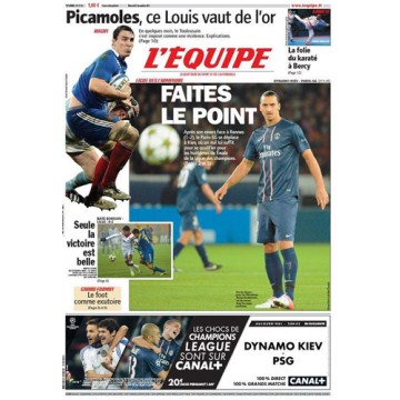 Journal l&#39Equipe 67° année N°21 313 Mercredi 21 Novembre 2012