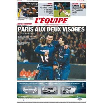 Journal l&#39Equipe 67° année N°21 327 Mercredi 5 décembre 2012