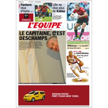 Journal l&#39Equipe 67° année N°21 341 Mercredi 19 décembre 2012