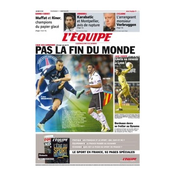 Journal l&#39Equipe 67° année N°21 3443 Vendredi 21 décembre 201