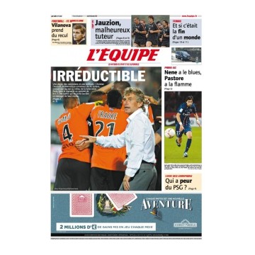 Journal l&#39Equipe 67° année N°21 342 Jeudi 20 décembre 2012