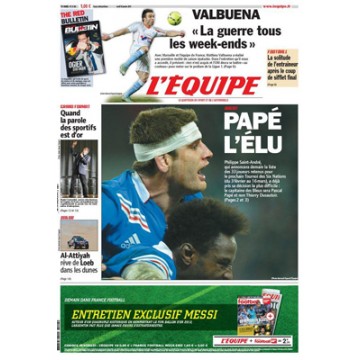 Journal l&#39Equipe 67° année N°21 363 Jeudi 10 janvier 2013