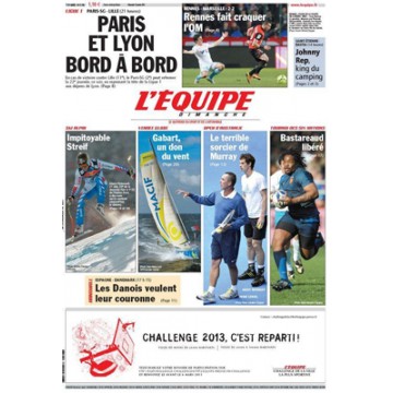 Journal l&#39Equipe 67° année N°21 380 Dimanche 27 janvier 2013