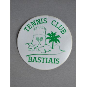 Ancien Autocollant TENNIS CLUB BASTIAIS