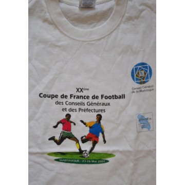Tee shirt Coupe de France des conseils généraux MARTINIQUE 2001
