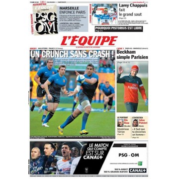 journal l&#39Equipe 67° année N°21 407 Samedi 23 février  2013 +