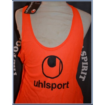 Dossard Chasuble UHLSPORT neuf avec étiquette taille XL orange