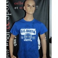 Tee-shirt enfant SCB BASTIA signé équipe 2013-14 taille 10/11ans