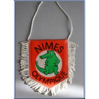 Fanion ancien NIMES OLYMPIQUE petit modèle