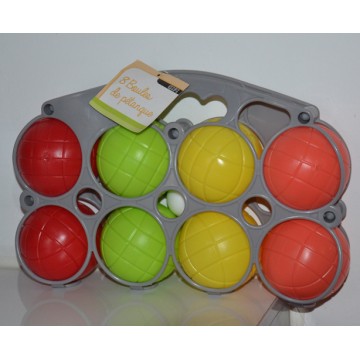 Coffret 8 boules de petanques en plastique NEUF avec étiquette
