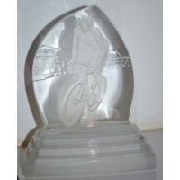 Coupe/Trophée CYCLISME en verre