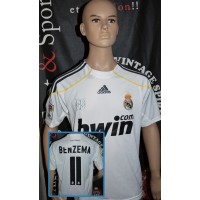 Mallot REAL MADRID taille 14ans N°11 BENZEMA adidas  (ME469)