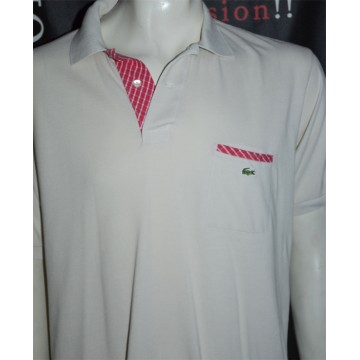 Polo LACOSTE Sport Occasion taille 7 Beige et rose