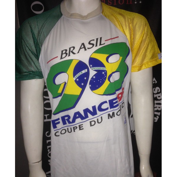 Maillot BRESIL coupe du monde France 98 taille S/M - ARGUS ...