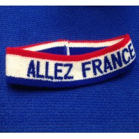 Bandeau ancien année 80 ALLEZ FRANCE bleu/blanc/rouge