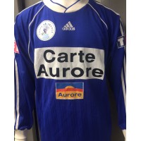 Maillot Coupe de France bleu Carte Aurore porté N°13 taille XL