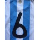 A Maillot porté Gabriel HEINZE N°6 AFA ARGENTINE match amical