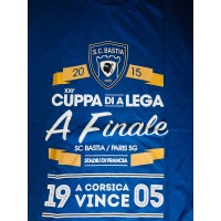 Tee-shirt SCB BASTIA / PSG Cuppa di A Lega 2015 LA FINALE taille XL