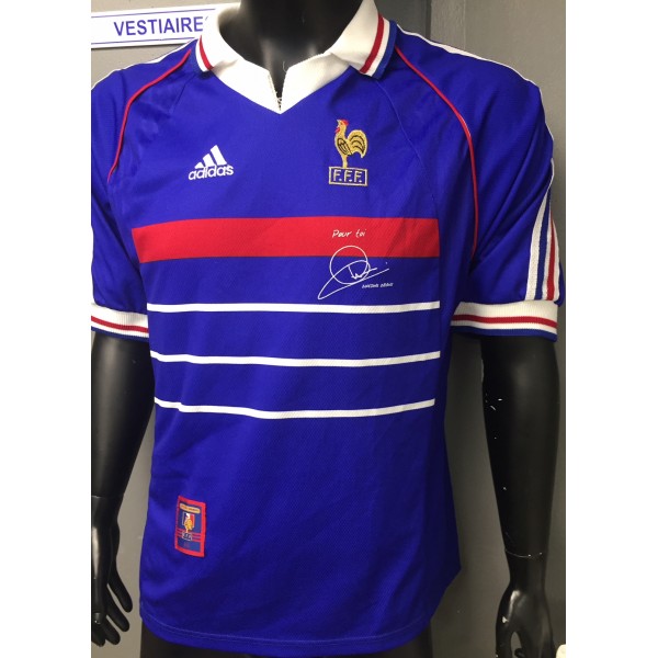Maillot de foot Vintage équipe de France Coupe du monde 1998 ZIDANE 