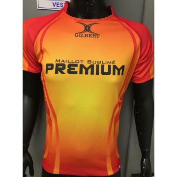 Maillot Rugby Gilbert taille M porté N°15