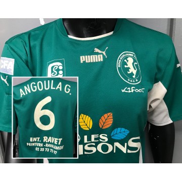 Maillot porté USCB Bois-Guillaume Football porté N°6 ANGOULA Gael  CFA