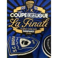 Echarpe SCB BASTIA / PSG PARIS Finale Coupe de la Ligue 2015