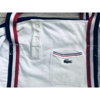 Sac Vintage tee-shirt TENNIS Polo Lacoste FRANCE Bleu/Blanc/Rouge