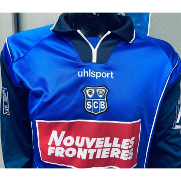 Maillot Bastia SCB porté en reserve N°2 taille XL saison 2000/01