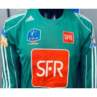 Maillot Coupe de France FFF porté N°5 taille XL vert SFR