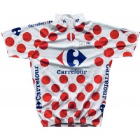 Maillot cyclisme à pois Tour de France taille S Carrefour