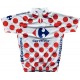 Maillot cyclisme à pois Tour de France taille S Carrefour