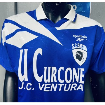 Maillot BASTIA SCB porté N°8 ancien REEBOK taille XL