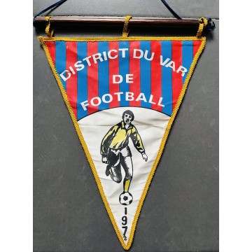 Fanion GRAND Format DISTRICT DU VAR DE FOOTBALL 1972