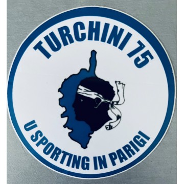 Autocollant Sticker Supporter SCB BASTIA TURCHINU 75 U SPORTING IN PARIGGI