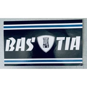 Autocollant Sticker Supporter SCB BASTIA noir