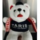 Peluche mascotte ancienne PSG ALLEZ PARIS ourson