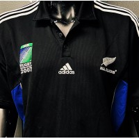 Maillot ADIDAS RUGBY WORLD CUP 2007 ALL BLACKS Taille 2XL