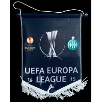 Ancien GRAND FANION ASSE Saitn Etienne UEFA EUROPA LEAGUE 2014/2015 NEUF