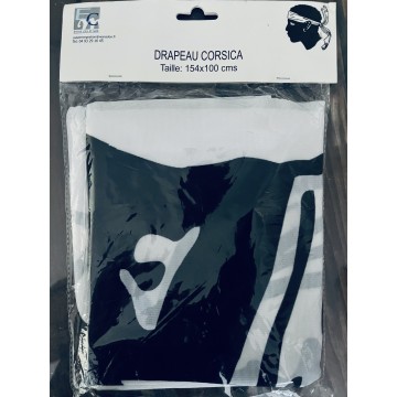 DRAPEAU NEUF CORSICA TÊTE DE MAURE 154cm x 100cm