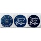 Autocollant Lot 3 stickers SCB BASTIA champion N2