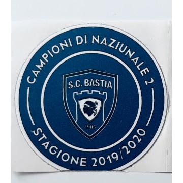 Autocollant Lot 3 stickers SCB BASTIA champion N2